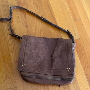 Jerome Dreyfuss Brown Leather Messenger Bag